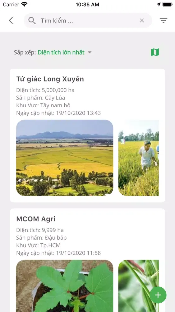 Zrzuty ekranu MCOM Agri